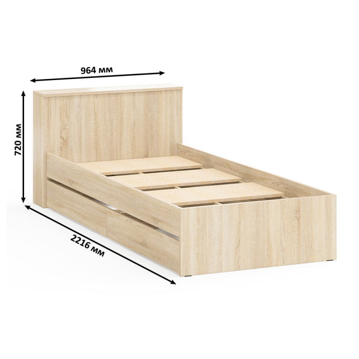 Спальные гарнитуры, Стол косметический с подсветкой 110 с кроватью с выдвижными ящиками Ксения 900