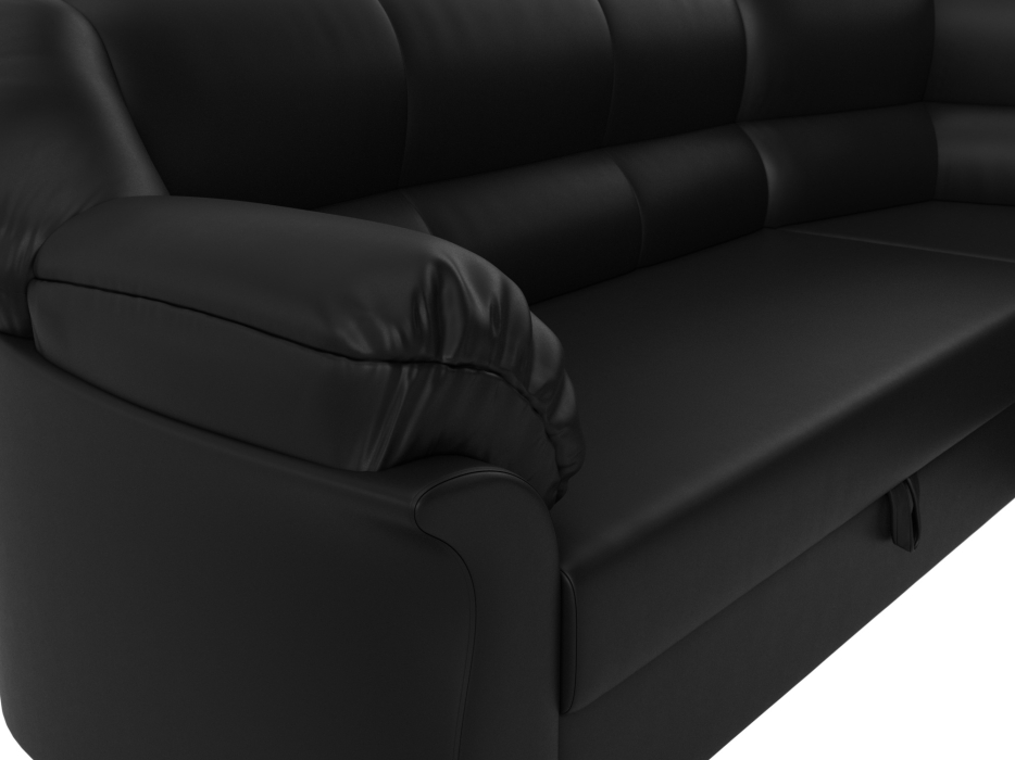 Диваны угловые в гостиную, Диван угловой Карнелла правый угол, экокожа