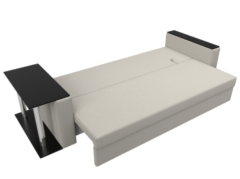 Диван прямой Атланта со столом слева, рогожка Амур