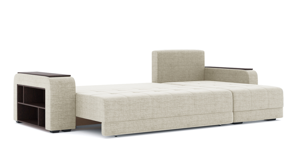 Диваны еврокнижки, Диван-кровать угловой Милан ПБ еврокнижка, рогожка