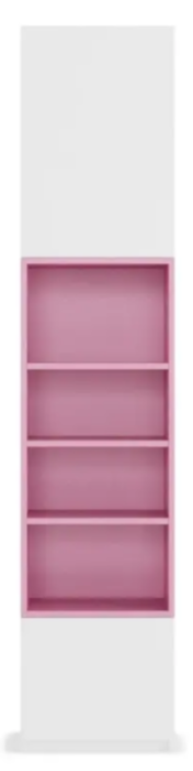 Открытые, Стеллаж Олли - 1 с дверцей