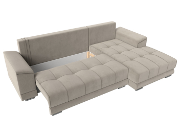 Угловой диван НордСтар правый угол, микровельвет