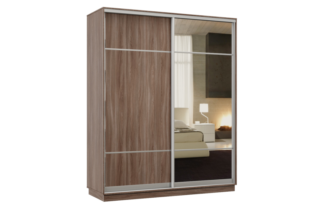 Шкафы-купе, Шкаф-купе Премьер Лайт 01 (08;11) двухдверный