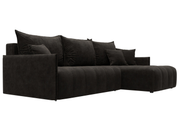 Диван угловой Лига-054 НПБ угол универсальный, велюр BRUT