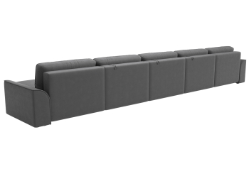 Диван П-образный Лига-048 НПБ МегаЛонг, замша JOLY