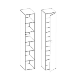 Шкаф однодверный Город-2 ШК-1