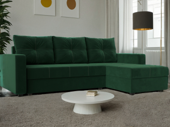 Угловой диван Ливерпуль Лайт правый угол, велюр