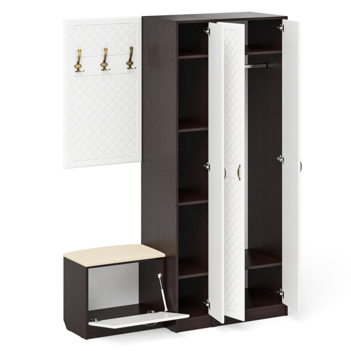 Прихожие, Мебель в прихожую П-6-500 № 47 фрезеровка ромб