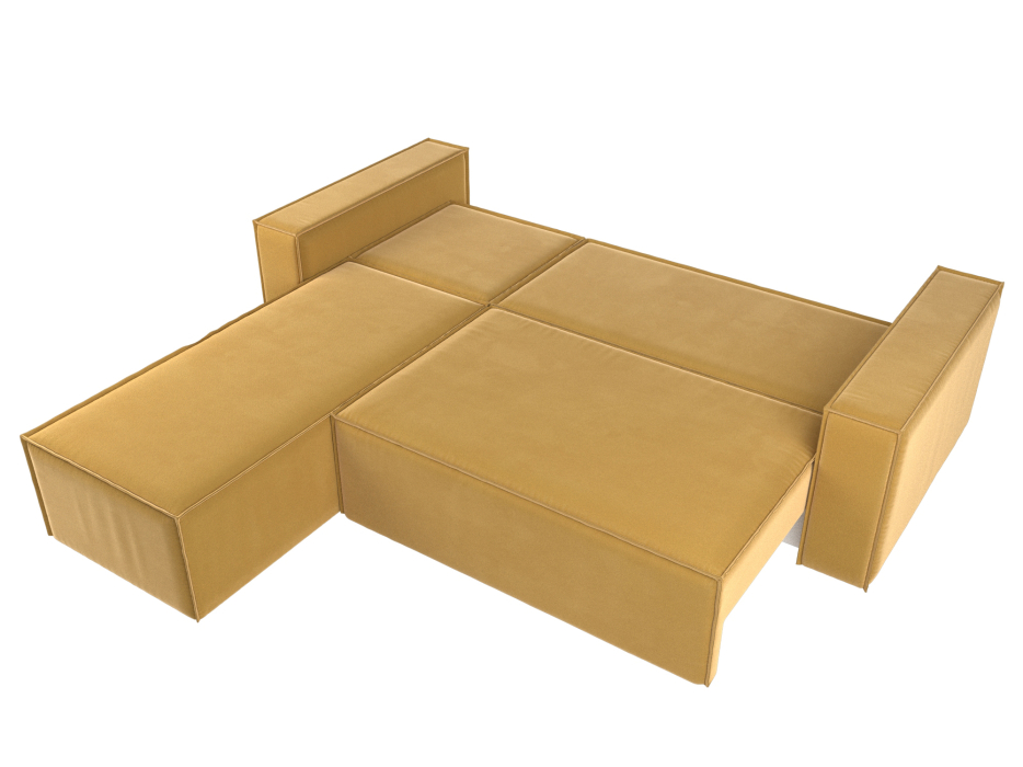 Диваны угловые в гостиную, Угловой диван Куба левый угол, микровельвет