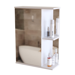 Шкаф навесной Стандарт-50 левый без подсветки (ПВХ)