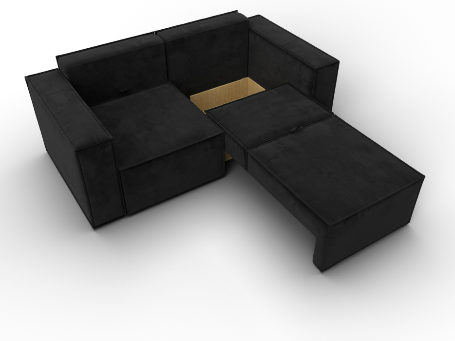 Диваны кровати со спальным местом, Диван прямой Куба мини, велюр