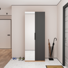 Шкаф распашной Астрис - 1 с зеркалом