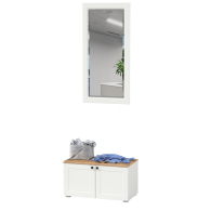 Прихожие, Тумба две дверки с зеркалом Остин