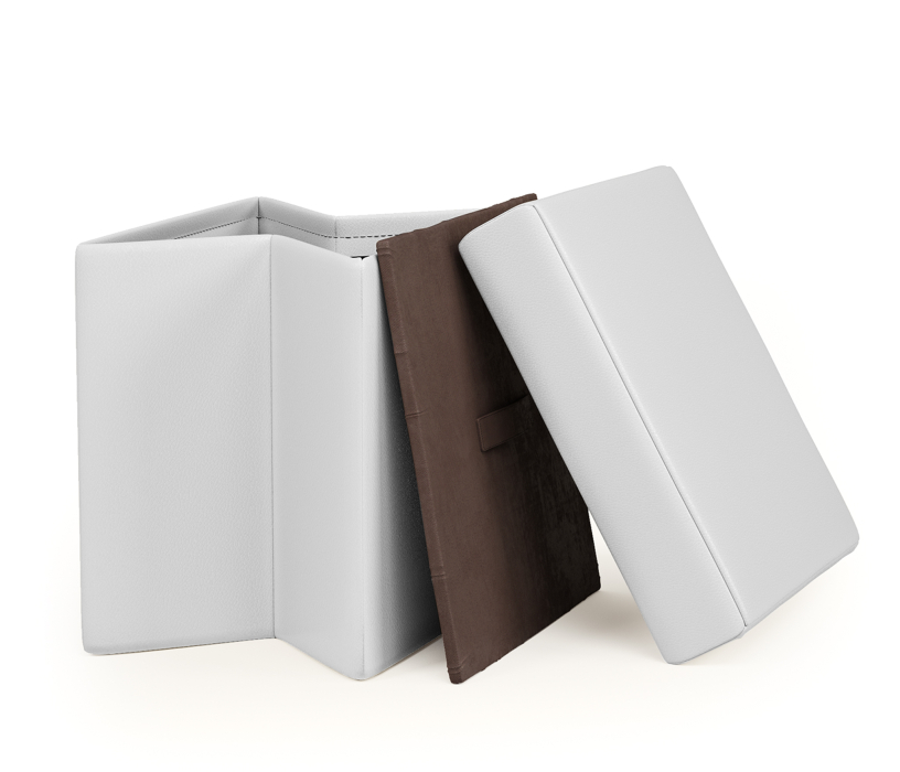 Банкетка в прихожую, Пуф складной Пикник, экокожа