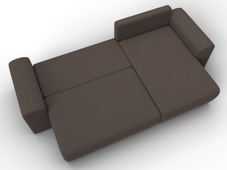 Диваны угловые в гостиную, Диван угловой Лига-099 угол универсальный, рогожка Амур