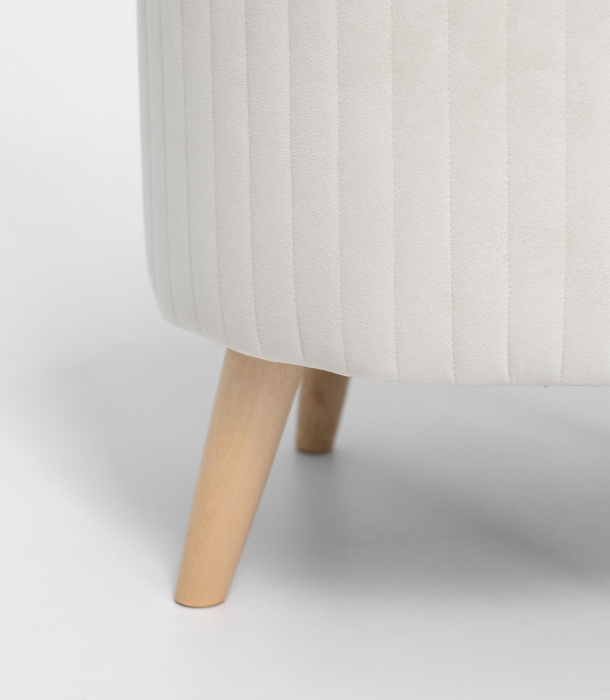 Пуф в прихожую, А-1 Пуф круглый стеганный (на ножках)