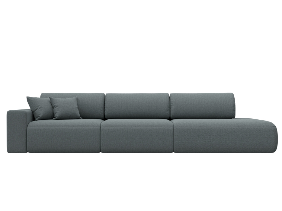 Диваны еврокнижки, Диван прямой Лига-036 НПБ Модерн Лонг подлокотник слева, рогожка Амур