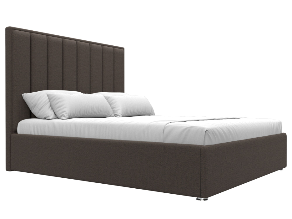 Мягкая кровать, Кровать интерьерная Афродита 160, рогожка Амур