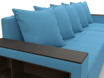 Диван угловой Дубай Лайт угол универсальный, рогожка Амур