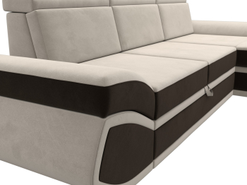 Диван угловой Лига-032 правый угол, микровельвет