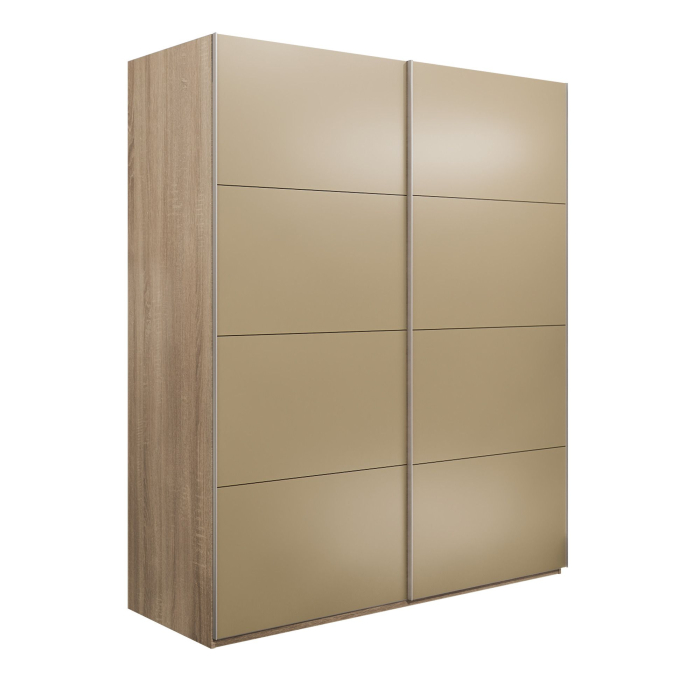 Шкафы-купе 2-х дверные, Шкаф-купе Эста 2-х дверный Стекла фисташка/Доводчик 160х66х220
