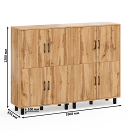 Две тумбы-комода четыре распашных дверки РВК 126-804