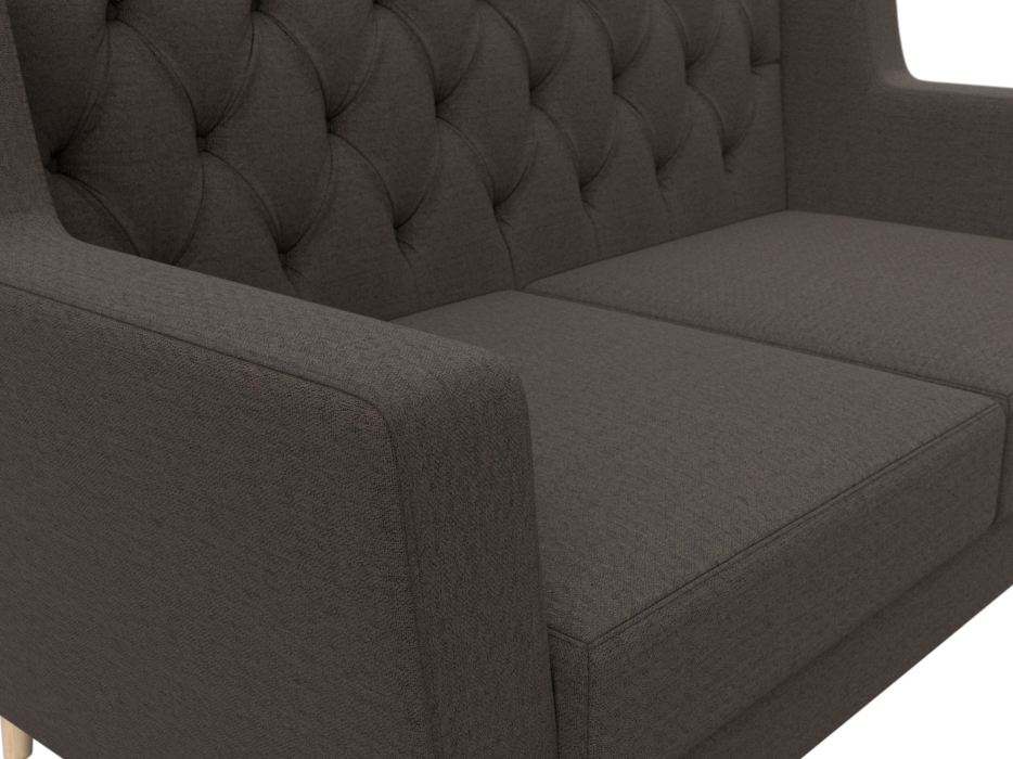 Диваны прямые кухонные, Диван кухонный прямой Брайтон 2 Люкс, рогожка Амур