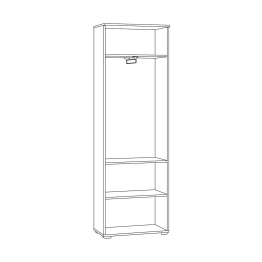Шкаф для одежды Октава 13.338