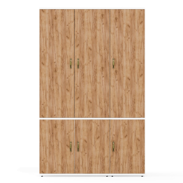 Глубокий шкаф платяной и пенал для одежды Лидер-8