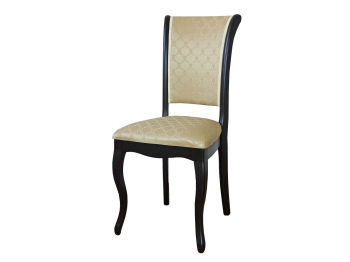 Стул С-6 / Тон 305 Черный / Андрис Бежевый Соты ( Комплект 2 шт. )