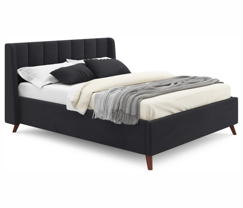 Мягкая кровать, Мягкая кровать Betsi 1600 с подъемным механизмом и матрасом PROMO B COCOS