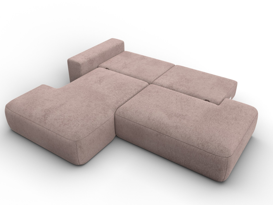 Диваны угловые в гостиную, Диван угловой Лига-036 НПБ Модерн левый угол, велюр TOWER