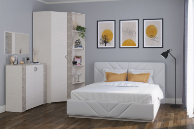 Стеллаж Амели 13.140 шёлковый камень/бетон чикаго беж