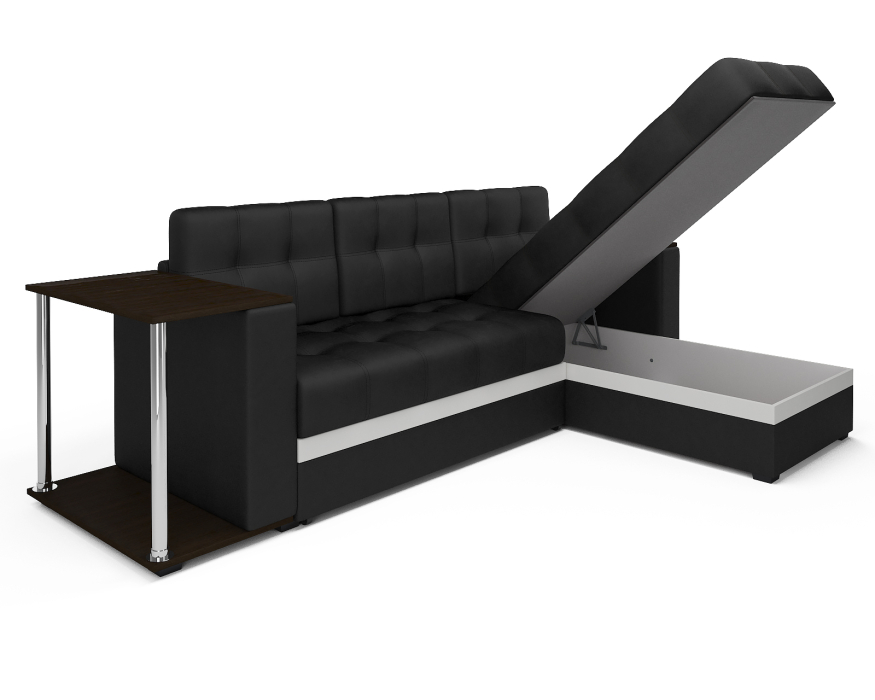 Диваны угловые в гостиную, Диван угловой Атланта (Экокожа)