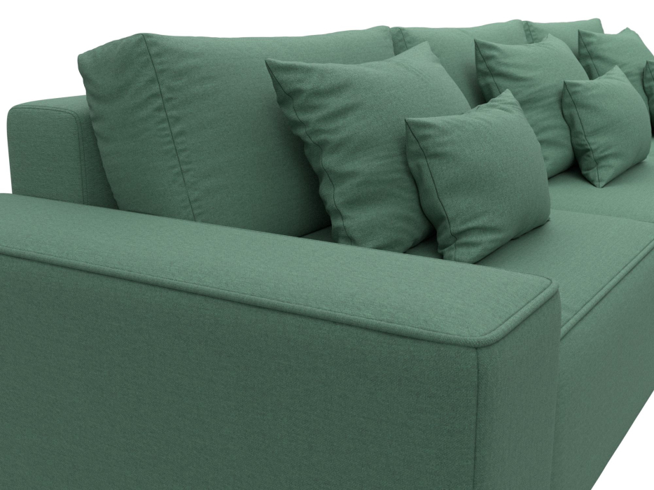 Диваны угловые в гостиную, Диван угловой Лига-074 угол универсальный, рогожка Амур