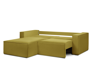 Диван угловой Чикаго со спальным местом, микровелюр