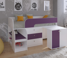 Кровати-чердаки, Кровать-чердак Астра 9 V7 Белый