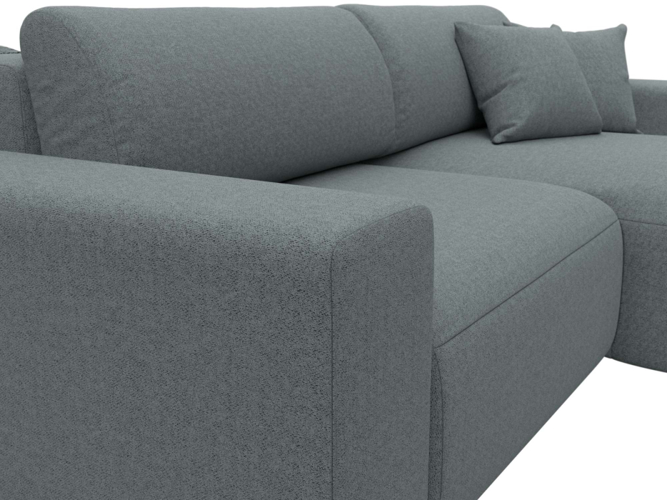 Диваны угловые в гостиную, Диван угловой Лига-036 НПБ Классик правый угол, рогожка Амур