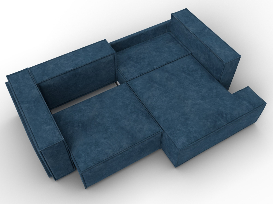 Диваны угловые в гостиную, Диван угловой Лига-061 угол правый, велюр BRUT