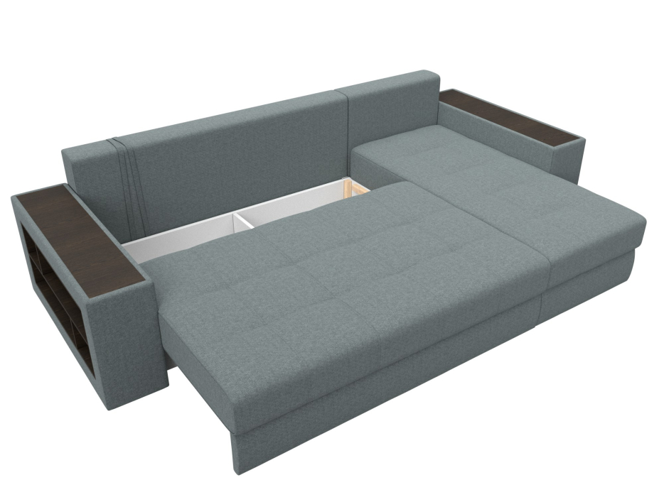 Диваны угловые в гостиную, Диван угловой Дубай правый угол, рогожка Амур