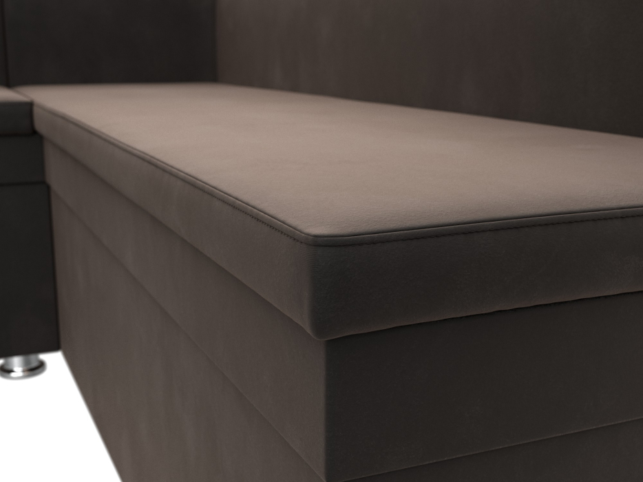 Диваны угловые кухонные, Диван кухонный угловой Уют левый угол, велюр