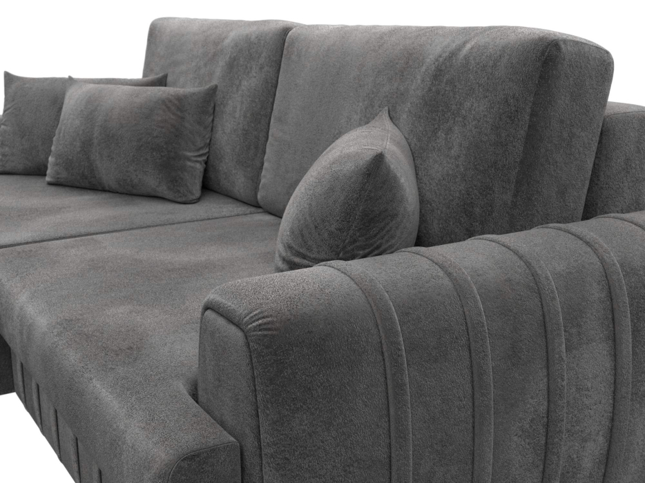 Диваны угловые в гостиную, Диван угловой Лига-057 НПБ угол левый, велюр TOWER