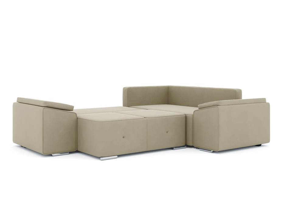 Диваны угловые в гостиную, Диван-кровать угловой Хавьер 1 ПБ еврокнижка, велюр