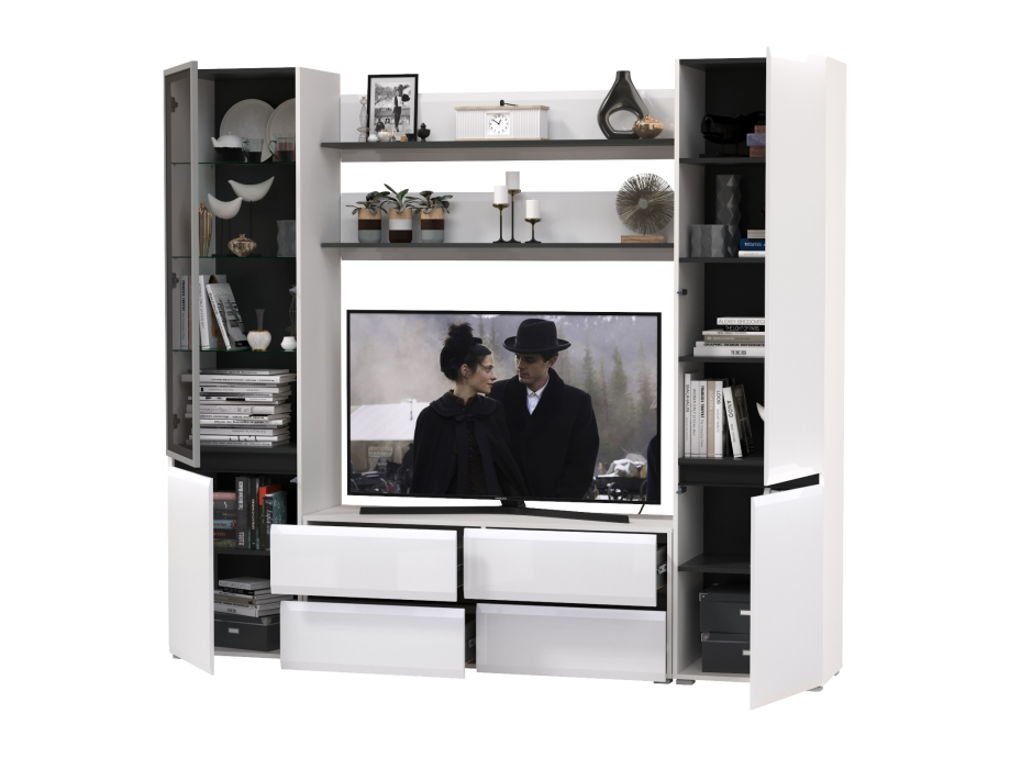 Стенки для гостиной, Модульная стенка в гостиную Сидней № 69