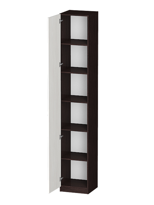 Для одежды, Распашной шкаф Лайф с полками 40*40*240 Венге