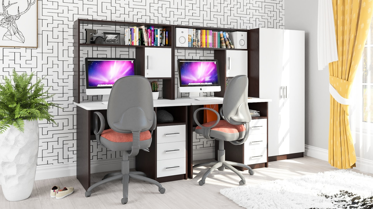 Домашние кабинеты, Место для учёбы для двоих детей СК-9