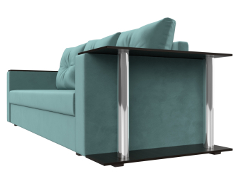 Диван прямой Атланта со столом справа, велюр