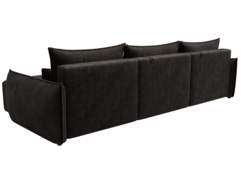 Диван угловой Лига-051 НПБ Лонг угол универсальный, велюр BRUT