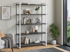 Стеллажи, Стеллаж Айсберг Лофт 120х182-2 белый