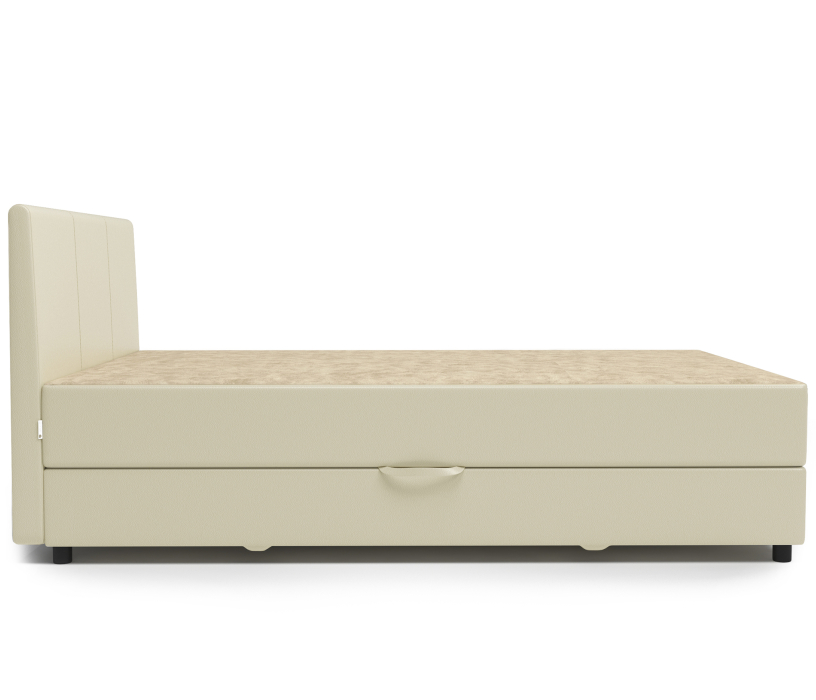 Мягкая кровать, Кровать тахта Классика 140 с подъемным механизмом, замша / экокожа